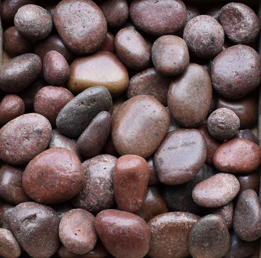 red polished pebbles red polished pebbles