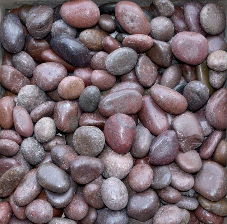 red polished pebbles supplier