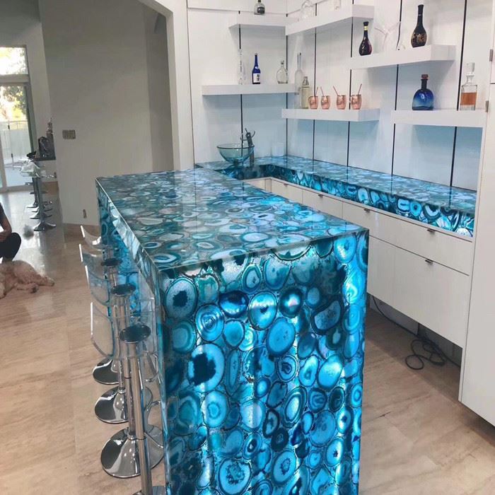 Plavi Agate Onyx za Bar