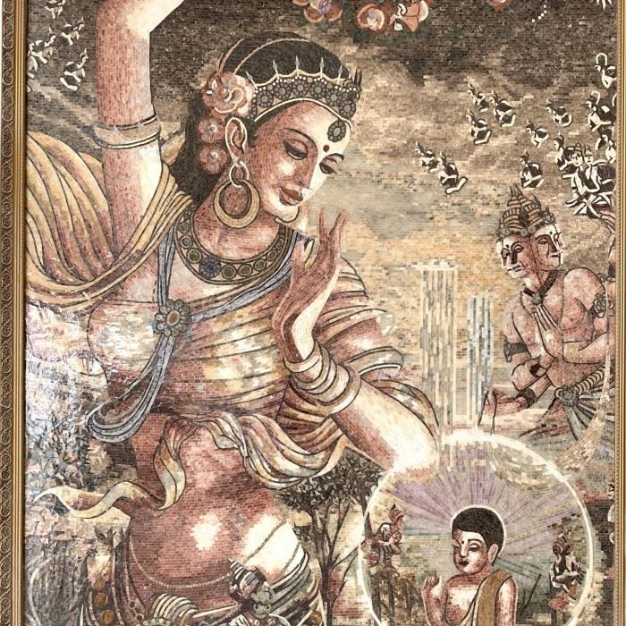 Hot Selling Multicolor Mural Mosaic Tiles for Decoration Made from Natural Stones