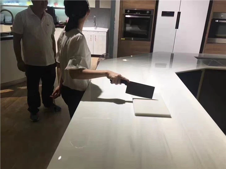 White Nano Crystallized Glass Stone Panel For Countertop